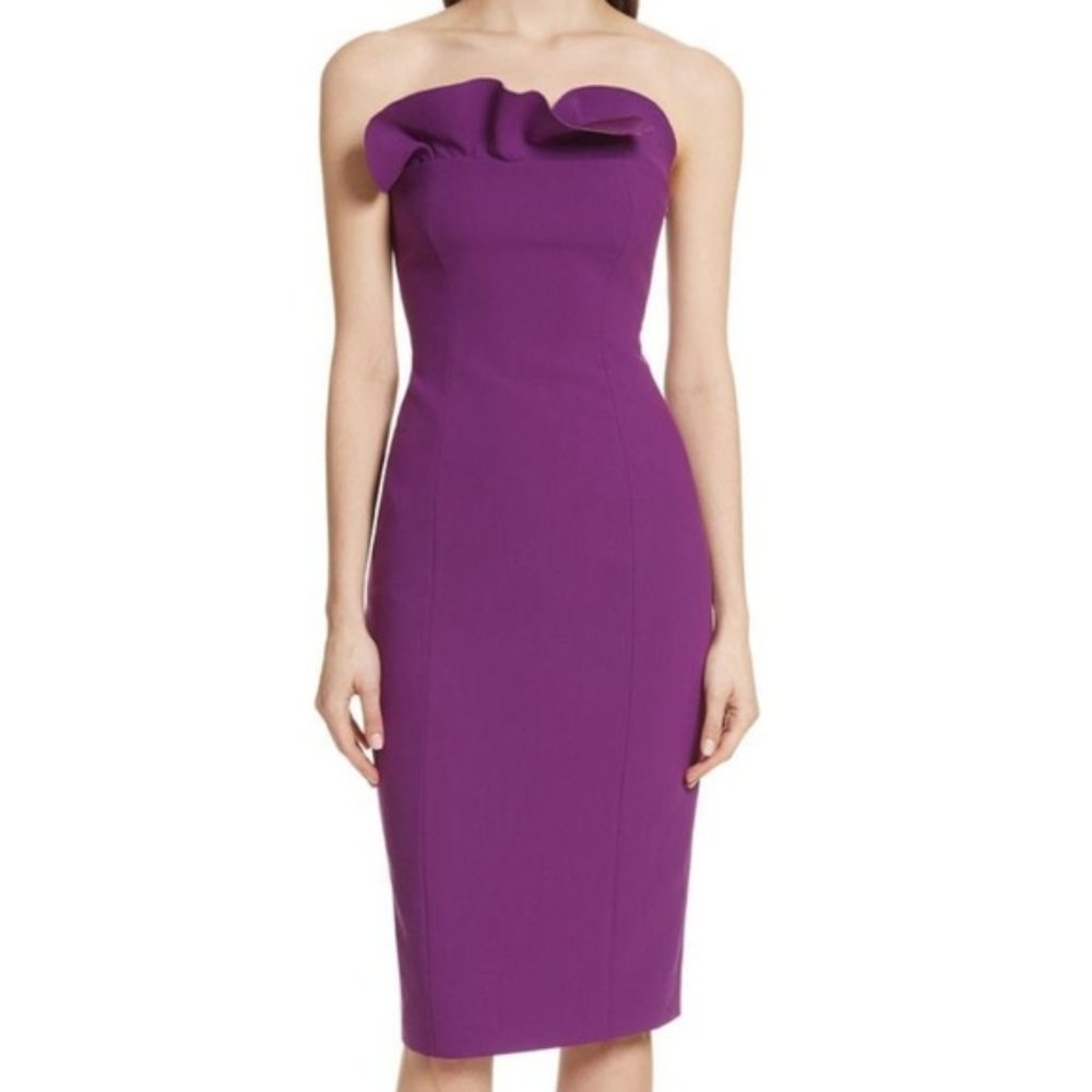 Cinq A Sept Jolie Marceau Ruffle Sheath Dress